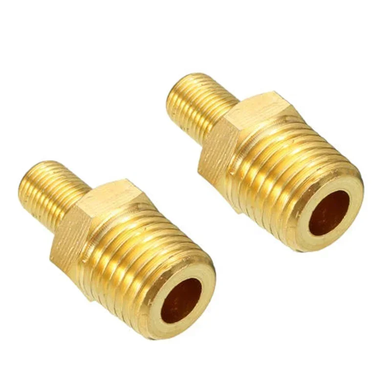 Air Compressor Tank Filling Valve Tank Fill Connector 1/4Pcs 1/4Inch NPT MPT Solid Brass Air Compressor Tank Fill Valve