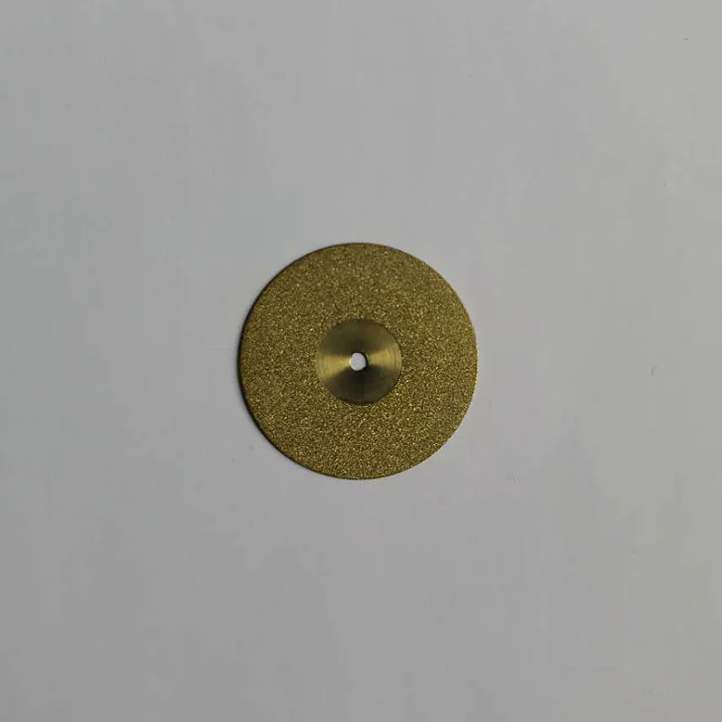 10Pcs/Pack 220mm Perforated Dental Full Golden Coated Diamond Disc