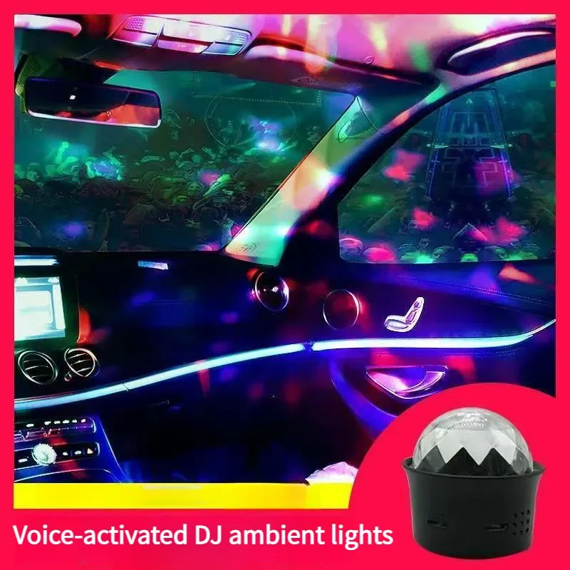 Car USB Portable DJ Light Atmosphere Light Christmas Family Entertainment Gathering Holiday Party Atmosphere Indoor Ceiling