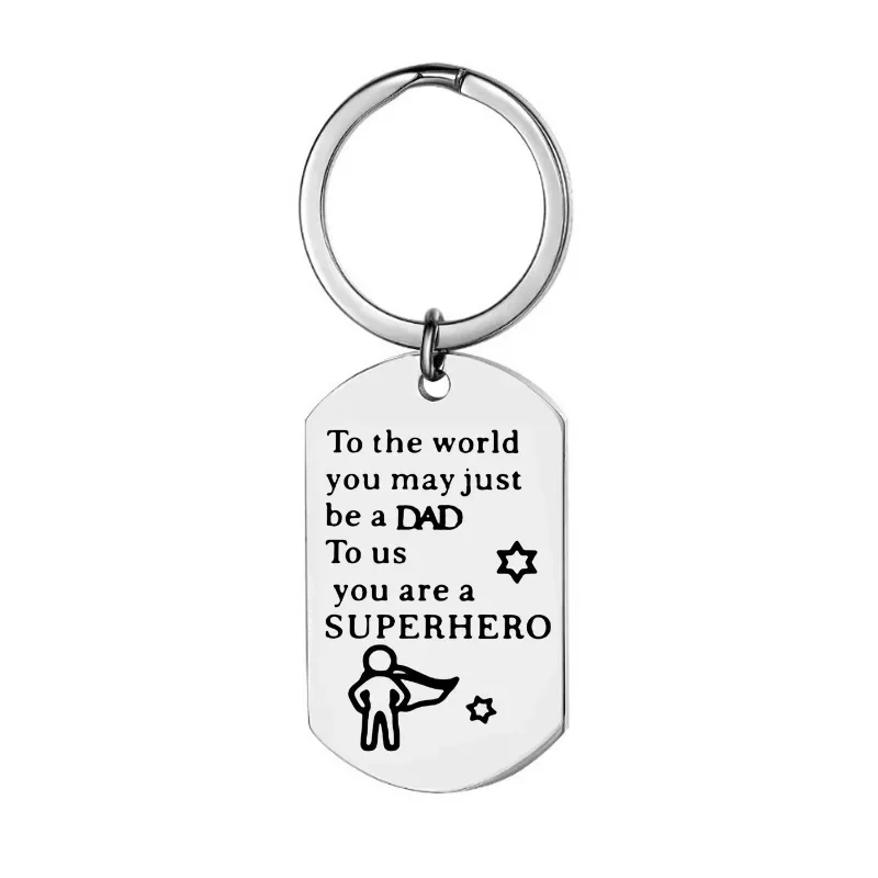 

Fathers' Day Dad Papa Birthday Gifts Trendy Keyring Metal Daddy Fathers Day Keyring Men Father Party Gift