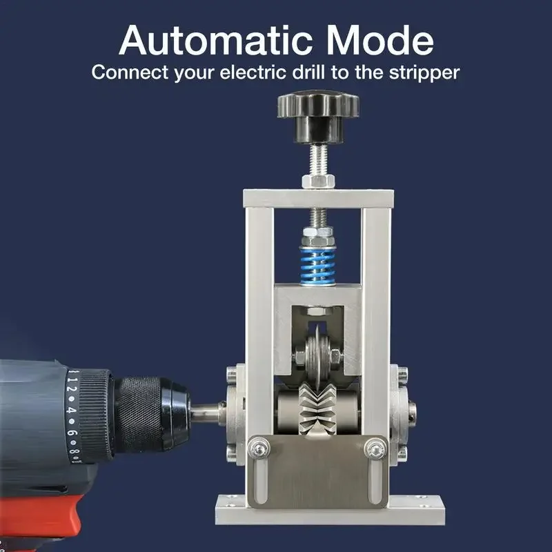 Imagem -03 - Wire Stripping Machine com Lâmina de Pressão Cabo Descascador Stripper Fio Crank Cabo Manual e Automático 00515 Polegadas