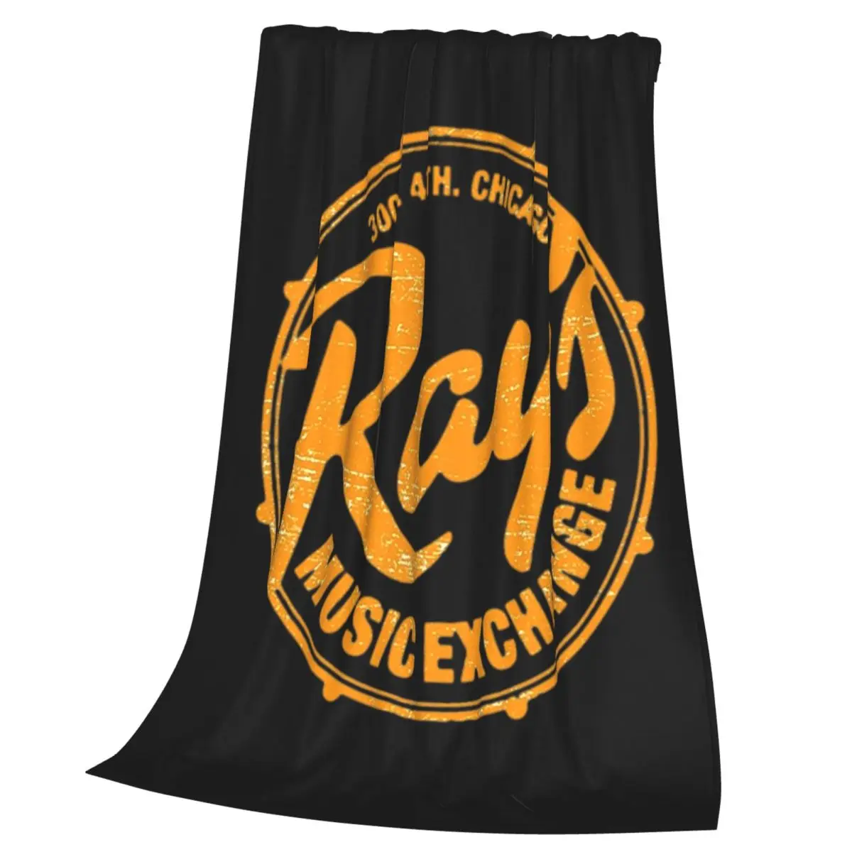 Ray's Music Exchange (worn Look) Blanket Soft Warm Flannel Throw Blanket Bedding for Bed Living room Picnic Travel Home Couch