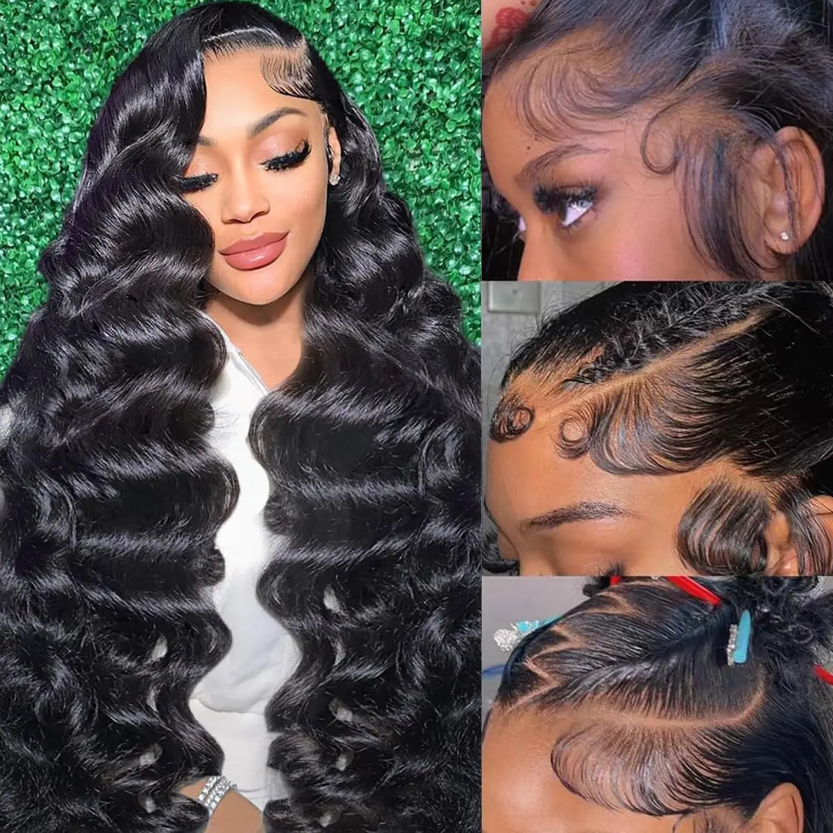

13x4 Lace Front Wigs Human Hair Pre Plucked 210 Density Body Wave HD Lace Front Wigs for Women Human Hair Glueless