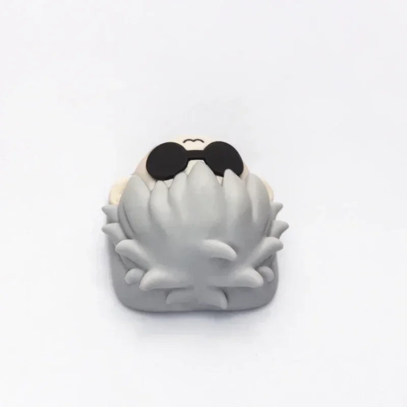 Mifuny Jujutsu Kaisen Keycaps Satoru Gojo Anime Keycap Aangepaste handgemaakte hars kruisas Key Caps voor mechanisch toetsenbord Crush80