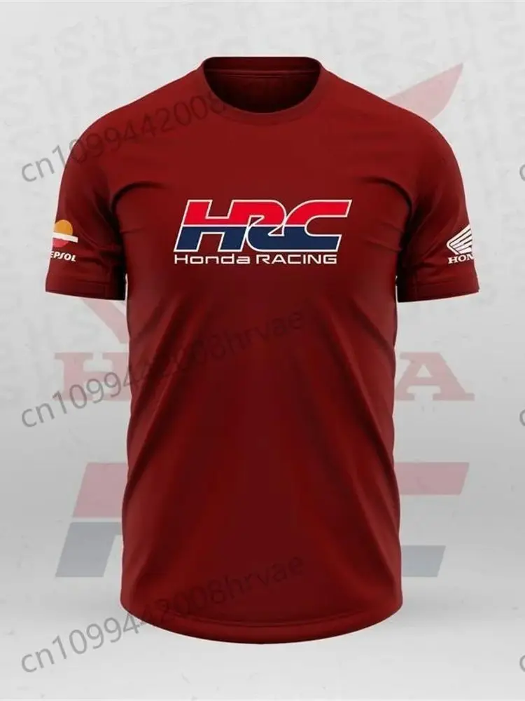 AliExpress HRC Honda Racing Motorcycle T-shirt, Men's and Women's Summer Quick-Drying, Breathable Cotton Short-Sleeve Cycling Top