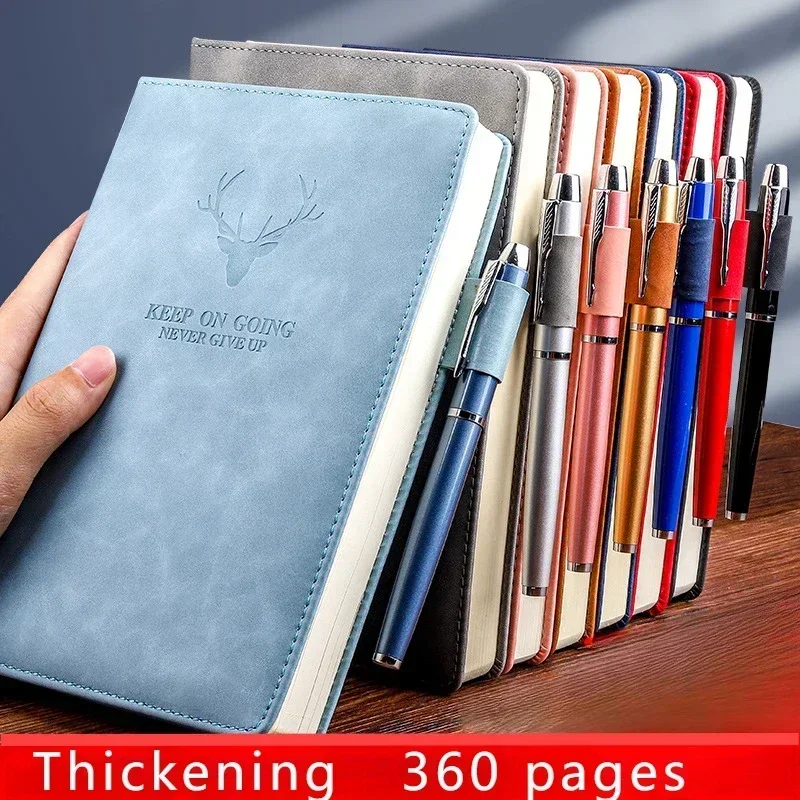 

New A5 Notebook, Super Thick Business Notebook, Simple Thickened College Student Diary, Office Documents Notepad Notebooks