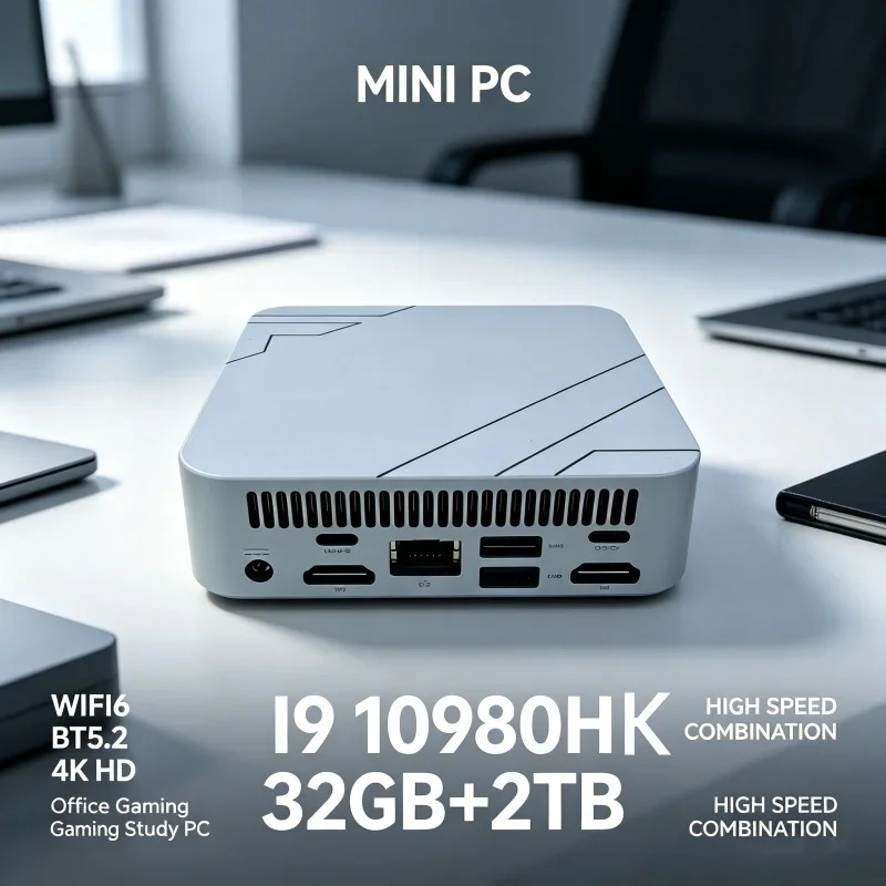 Velvety Tuned 2026 Shining Kestrel MINI PC Kitted With Core I9 10980HK Comprehensive RAM 1TB SSD WIFI 6 BT5.2 4K HD Seamless view 3