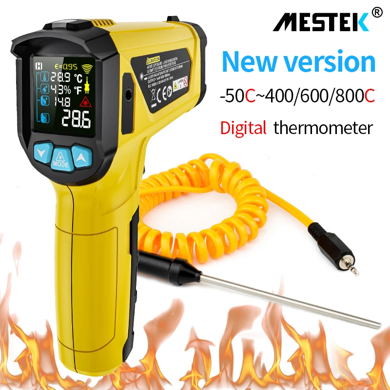 

Infrared Thermometer Non-Contact Temperature Meter Gun Handheld Digital LCD Industrial Outdoor Laser Pyrometer IR Thermometer