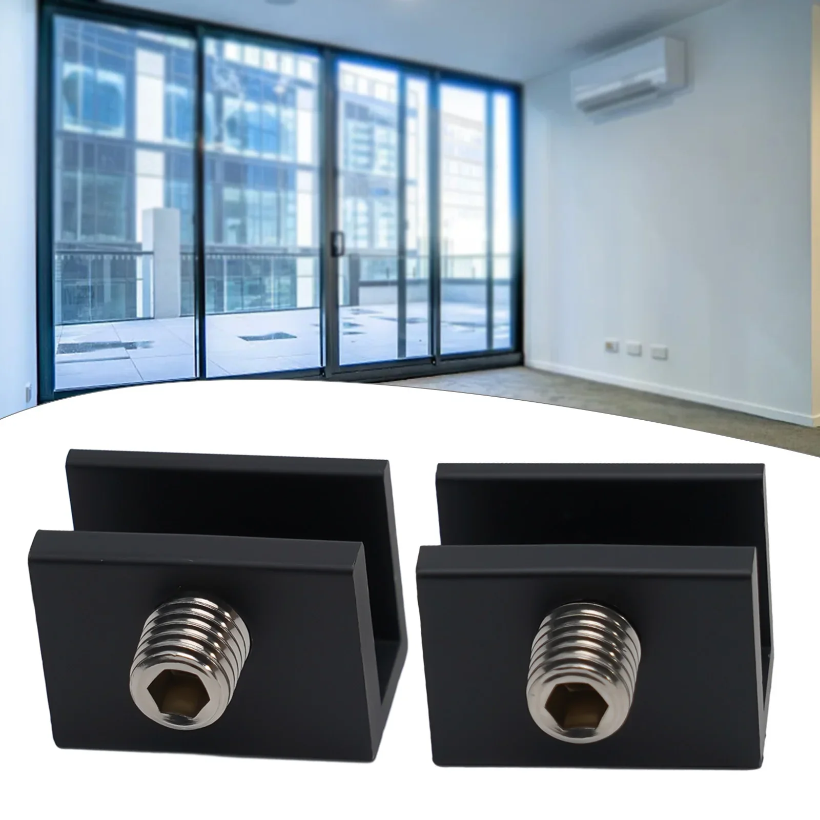 2PCS Adjustable Sliding Win Dow Aluminum Alloy Stop Locks Security Door Frame Lock With Keys Home Office Security Lock Win Dows