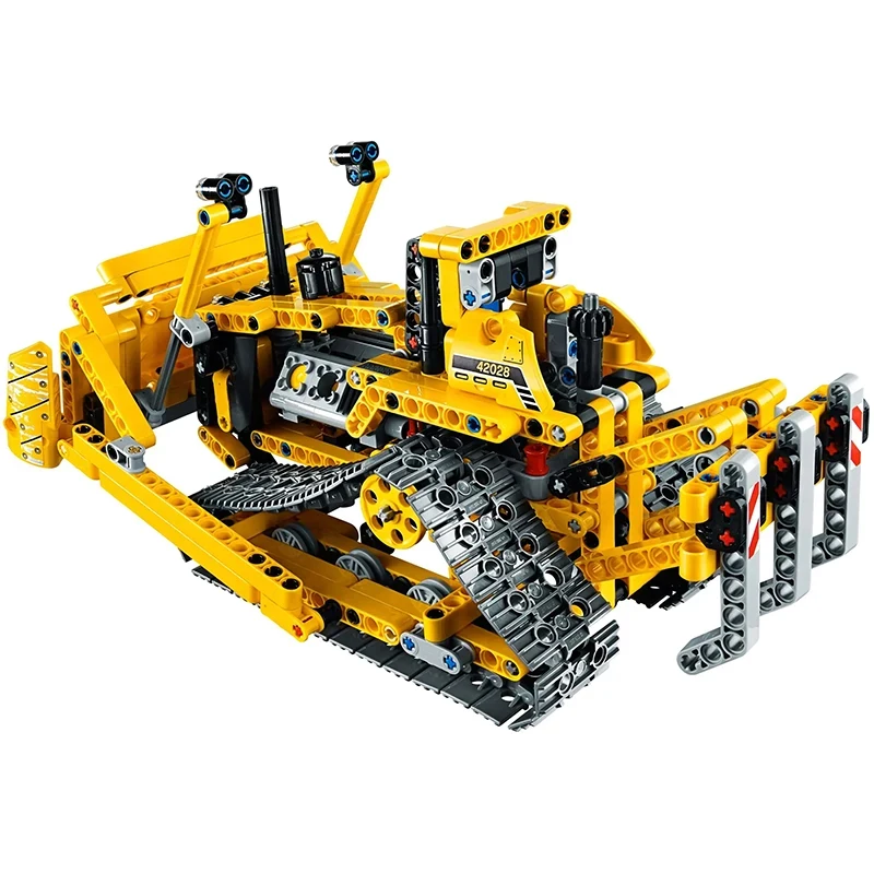 617PCS Technical 2in1 Bulldozer Building Blocks City Engineering Automotive Car Constrruction Bricks Toys Gift For Children Kids