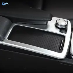 Car Accessories Interior Center Console Gear Shift Panel Frame Cover Sticker Trim For Mercedes Benz C Class W204 C200 2007-2013