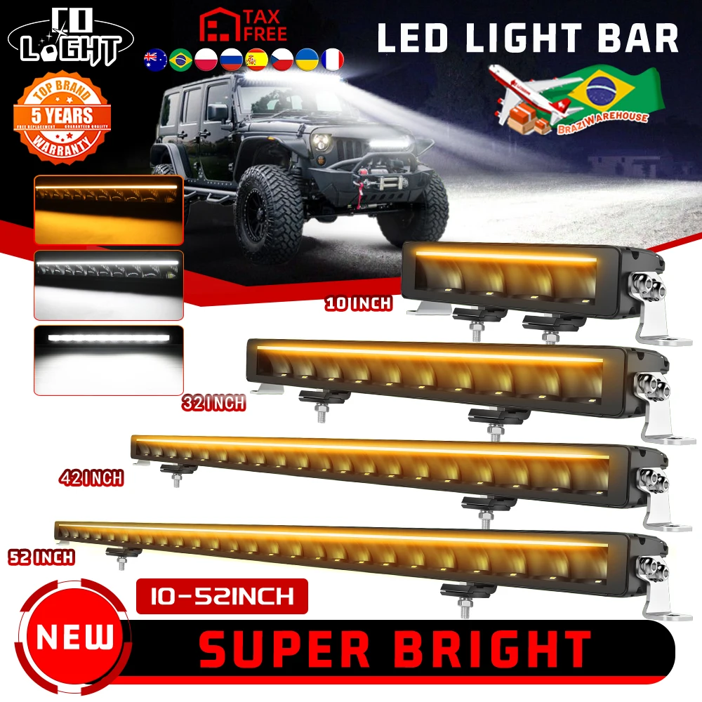 

CO LIGHT 32 Inch LED Light Bar DRL LED Bar Lights Spot Flood Combo Off Road Lights LED Driving Work Lamp for Cars Trucks ATV SUV