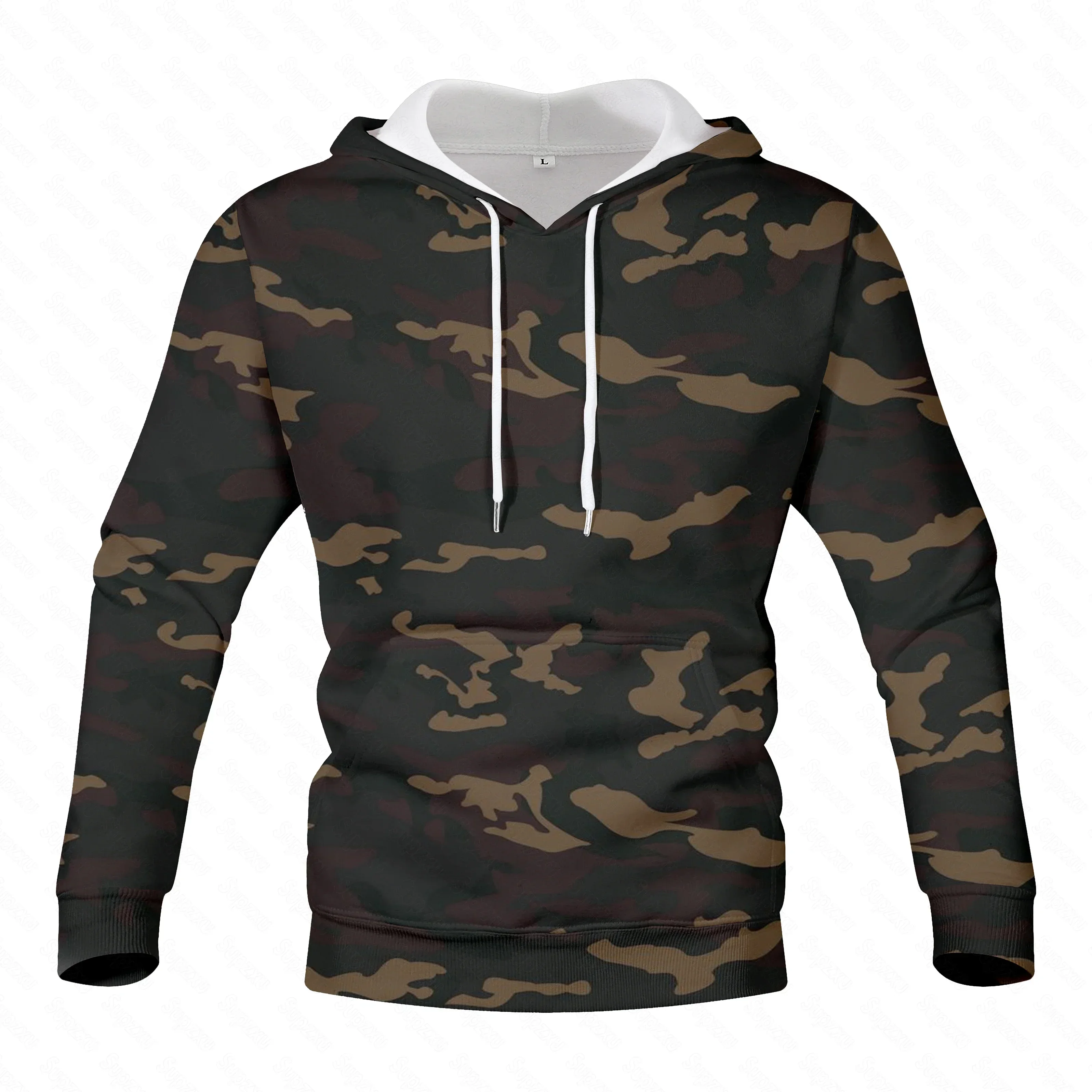 Camouflage Hoodies Men 2023 Spring Mens Military Hooded Sweatshirts Hoodie Male Street Hoody Army Green Sweatshirt Hip Hop S-4XL