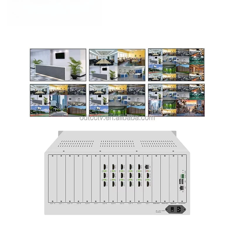 

Network Video Decoder Matrix 12-Screen HD-Mi Output Decodes IP Camera Video Streams Single-Screen 16-Picture Split Display