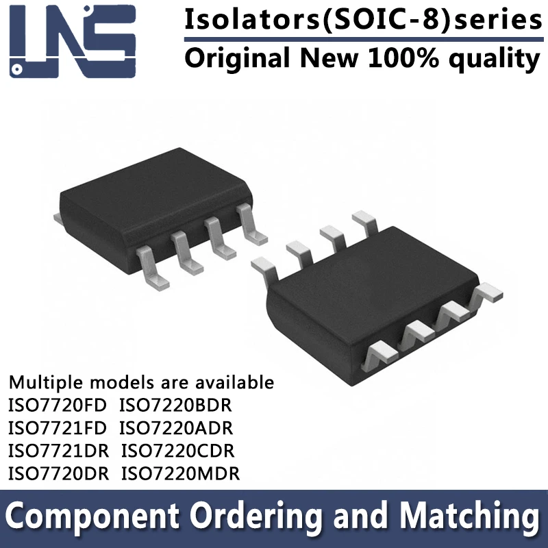 1PCS ISO7720DR ISO7720FD ISO7721DR ISO7721FD ISO7220ADR ISO7220BDR ISO7220CDR ISO7220MDR SOIC-8 3.90MM Isolators