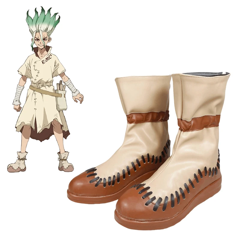Ishigami Senkuu Cosplay Schoenen Anime Dr.STONE Halloween Paalspel Accessoires Voor Mannen