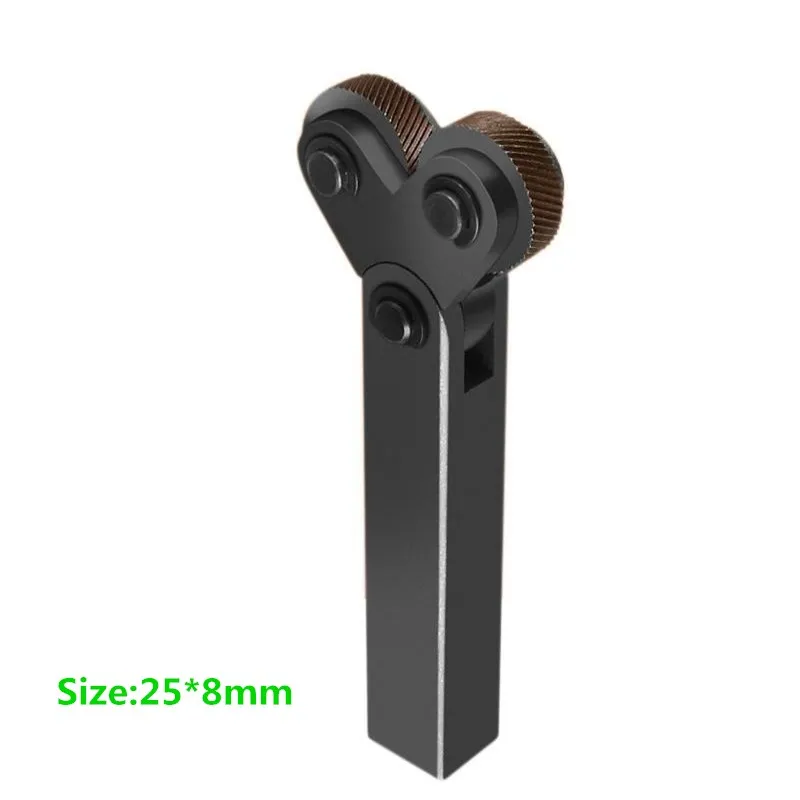 Dupla Roda Knurling Tool Kit, Linear Pitch Knurl Set, Aço Lathe Cutter, 7Pcs, 0.5mm, 1mm, 2mm