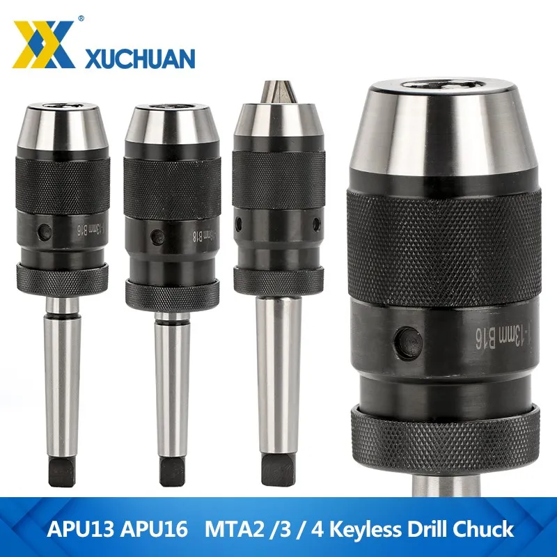 

Lathe Tool Holder MTA2 MTA3 MTA4 APU13 APU16 CNC Integrated Self-tightening Drill Chuck with Morse Taper CNC Tool Holder