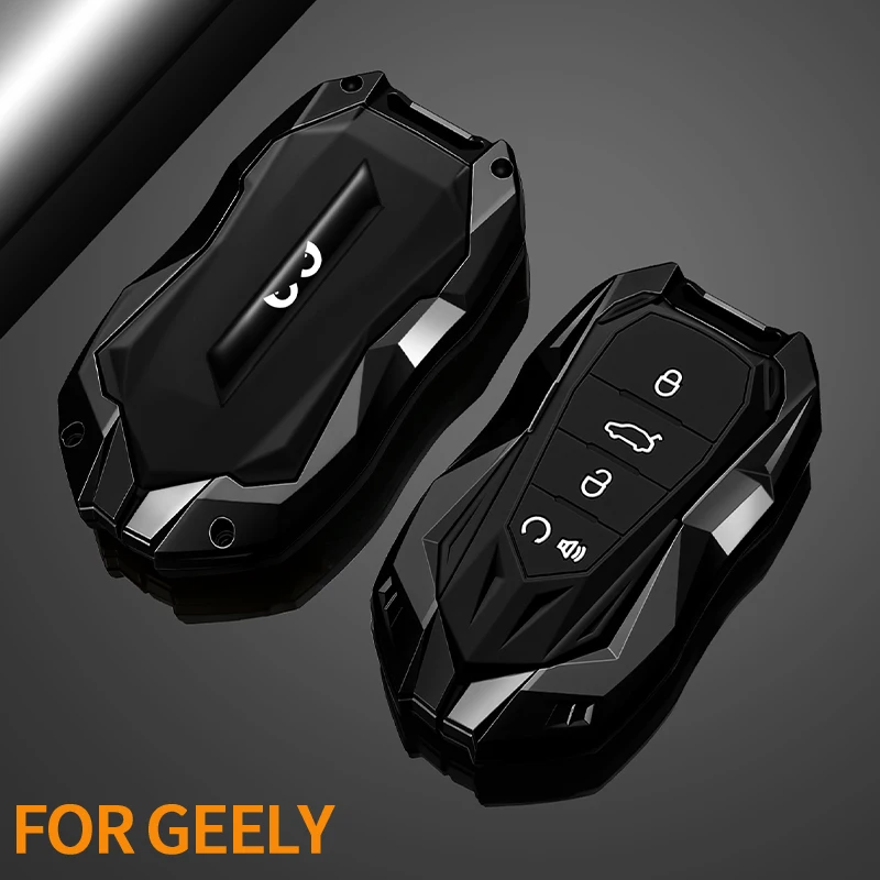 Zinc alloy Car Key Case Protector For or Geely Emgrand Coolray Atlas Monjaro Starray Stylish Car Key Protective Case Accessories