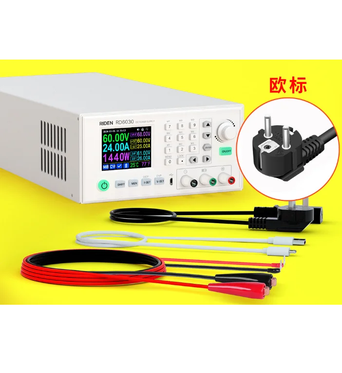 

RD6030 60V 30A DC Adjustable Step Down Voltage Bench Regulated Power Supply Buck Converter Battery Charging&1500W PSU