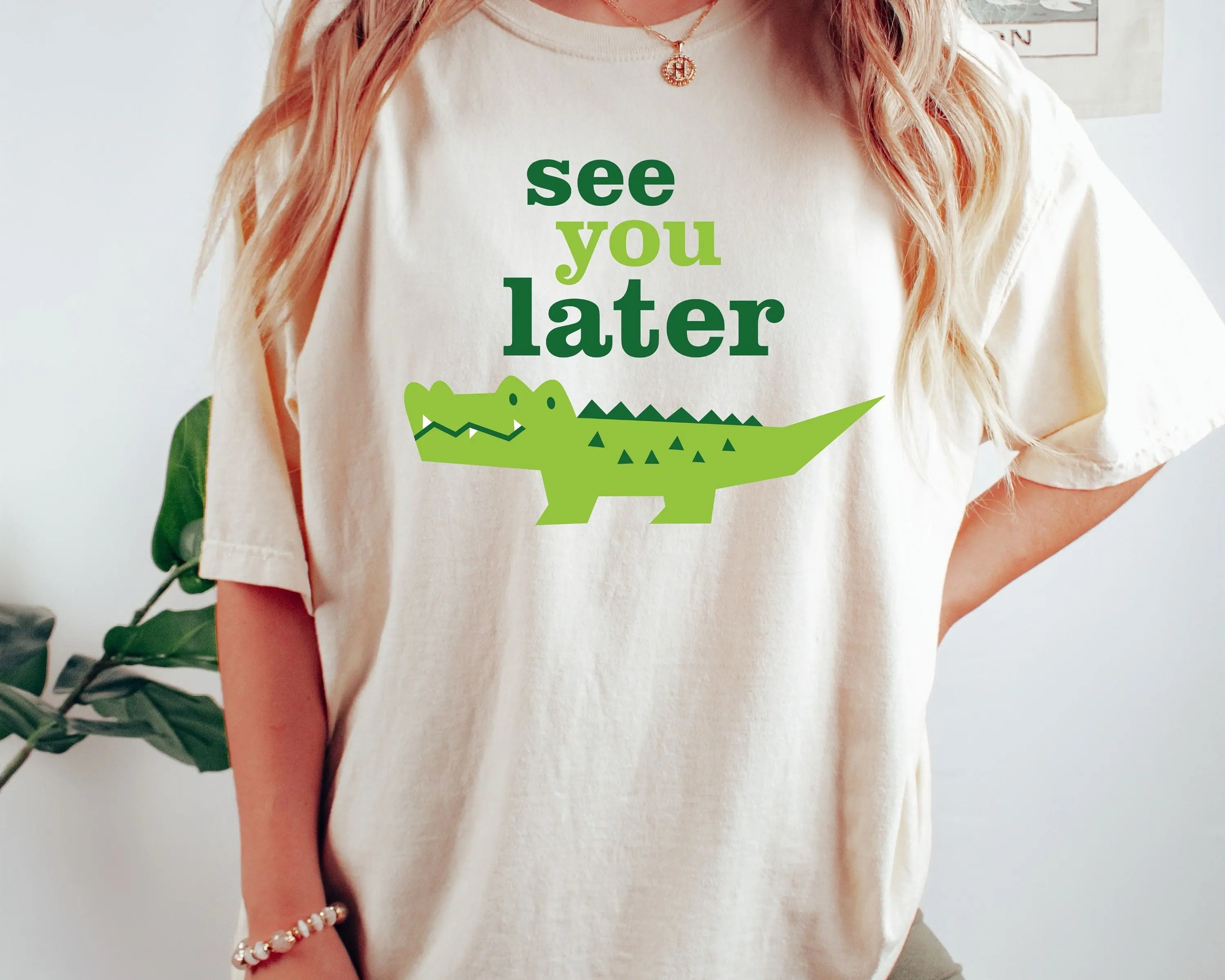 See You Later T Shirt Alligator Crocodile Funny Unicex Cute Animal Lover Wildlife Playful