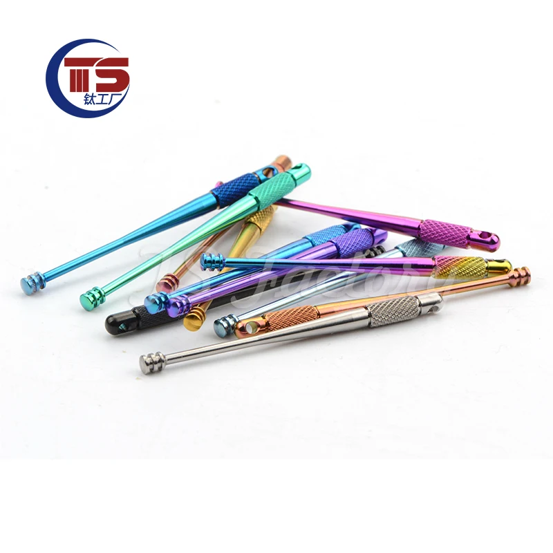 TS 1pc Titanium Factory Titanium Alloy Ear Scoop TC4 Corrosion resistant, high hardness, no rust