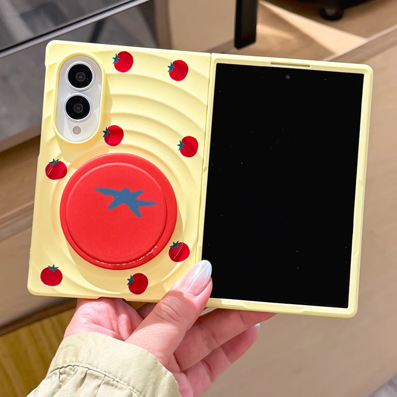 Luxury Shockproof Folding Phone Case For Samsung Galaxy Z Fold 8 Anti Drop Protective Bumper Cover For Galaxy Z Fold 8 Cases