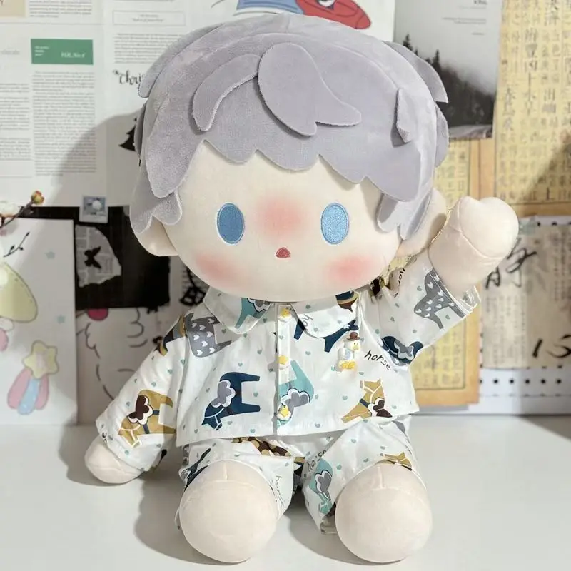 Kawaii 40cm Cotton Dolls Accessories Doll Clothes Doll Clothing Action Dress-up Puppet Sleepy Printed Pajamas Replacement Toys