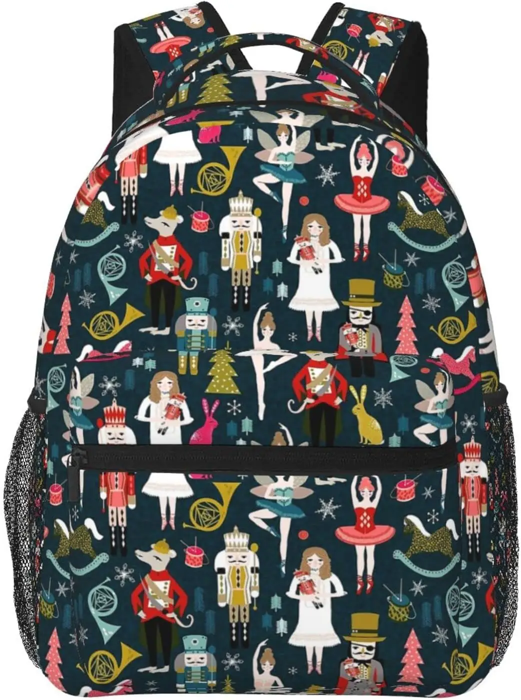 Nutcracker Ballet Xmas Dance Stylish Casual Backpack Purse Laptop Backpacks Pockets Computer Daypack For Work Business Travel