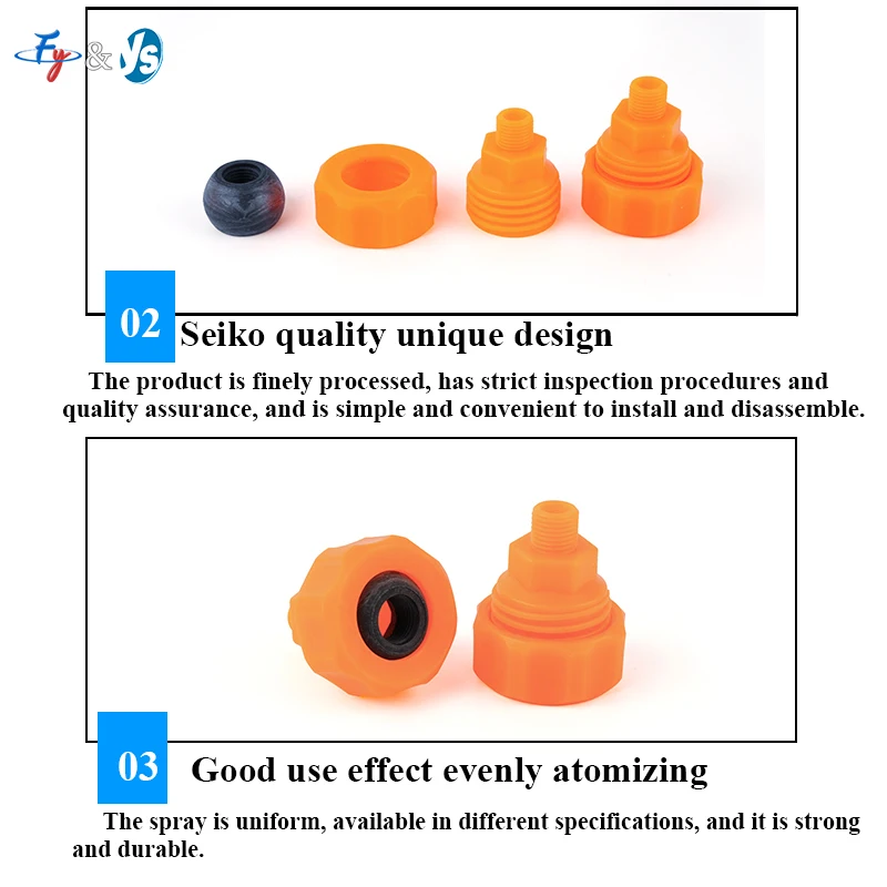 Plastic 155 Adjustable Spray Nozzle - 1/2