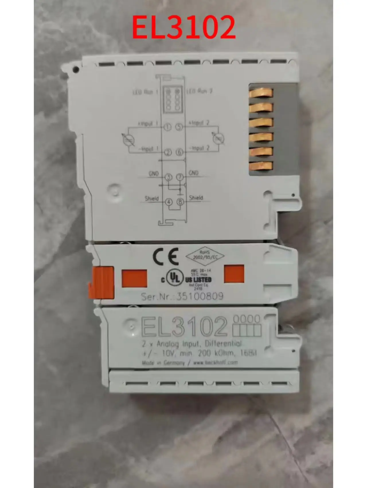 

Second-hand module EL3102 test OK