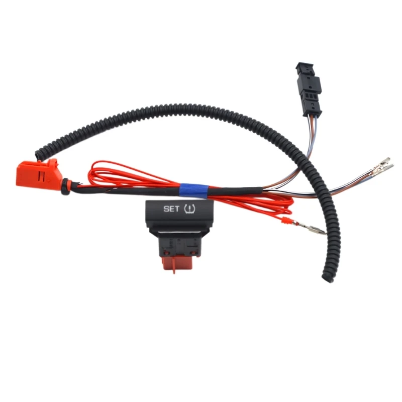 D5BE Real Time TPMS Switches Monitoring System Button And Cable Assembly Designed For Vehicles 1ZD927127 Easy Install