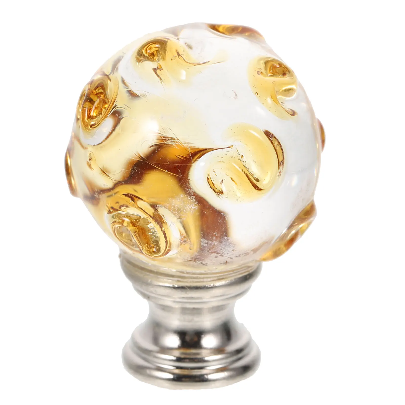 

Crystal Stainless Steel Finials Tapped Solid Finial Caps Decoration for Lamp Shade Modern Light Knob Stylish Lamp Accessories
