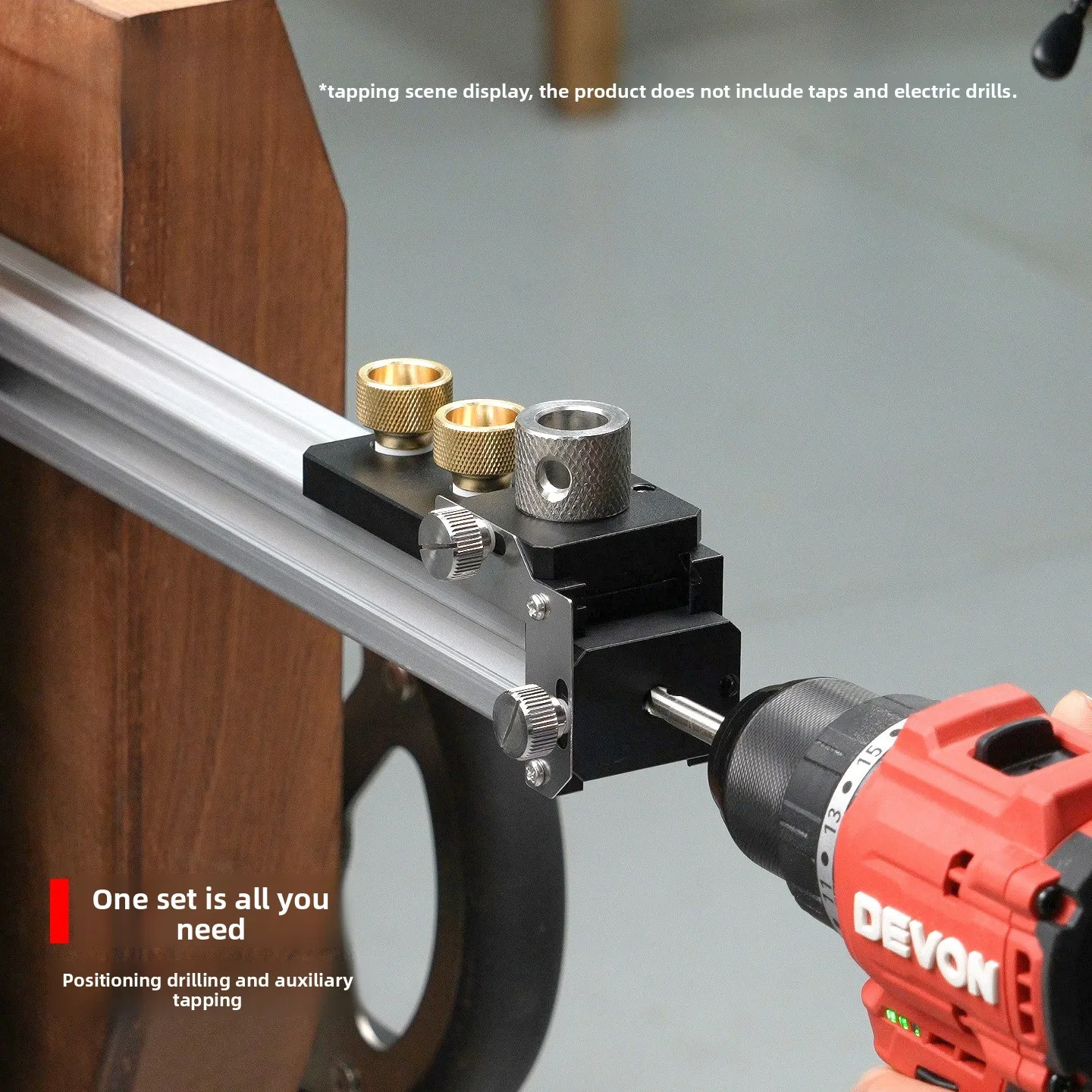 Aluminum Profile Drilling Jig, 20 30 40 Extrusion Locator, Countersink Drill Guide for L-Shaped Connection DIY