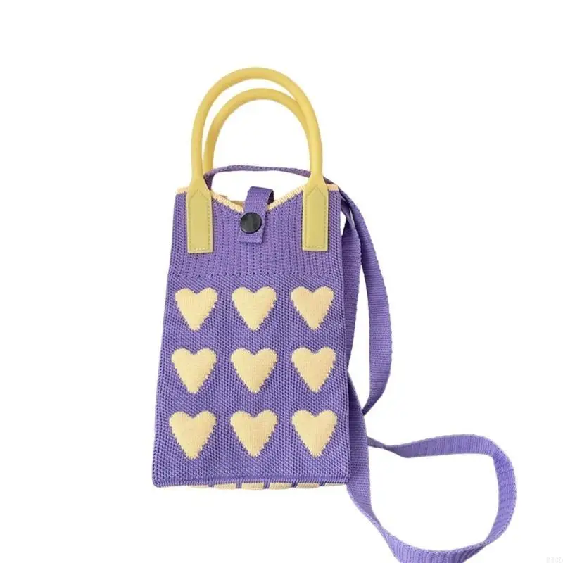 

340D Crochet Knitted Bag Fashion Trendy Bag Shoulder Bags for Women Girl Lady Purse