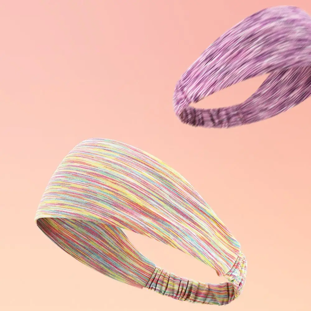 

Elasticity Yoga Headbands Polyester Fibre/Spandex Absorb Sweat Yoga Sweatband Breathable Durable Yoga Hair band Sports
