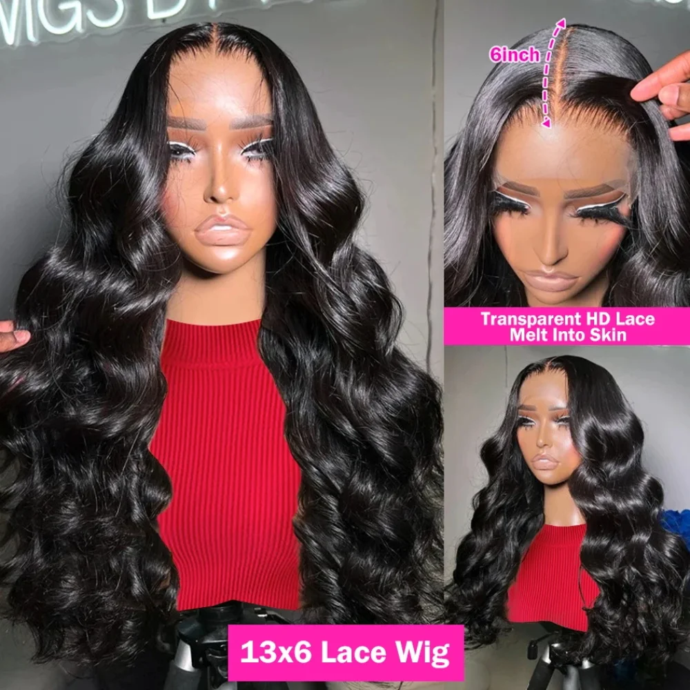 360 HD Lace Wig Body Wave Lace Front Wig 13x6 Human Hair Wigs For Women 30Inch Brazilian Hair Pre Plucked 13x4 Lace Frontal Wig