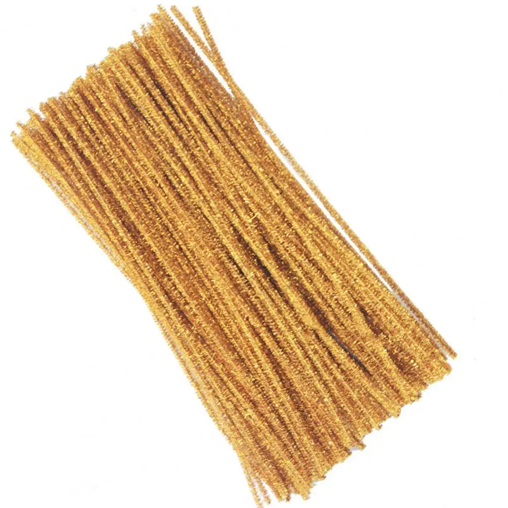 Multi-functionla Pipe Cleaners 2 Bundles 30cm Glitter Pipe Cleaners Colorful Chenille Stems for Diy Crafts for Preschool