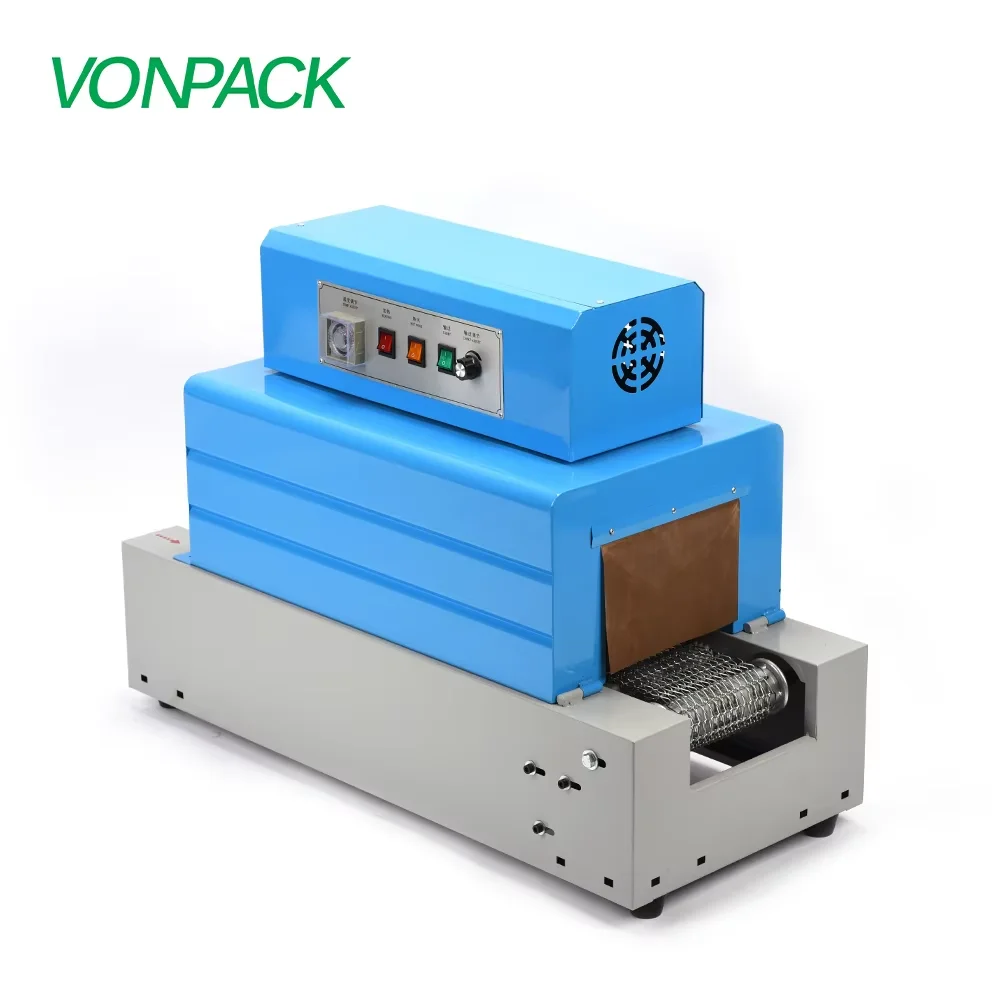 VONPACK شبكة 2015 فيلم الحراري يتقلص حزمة آلة نفق آلة التغليف الحراري آلة التعبئة المجال التبغ الأحذية كتاب