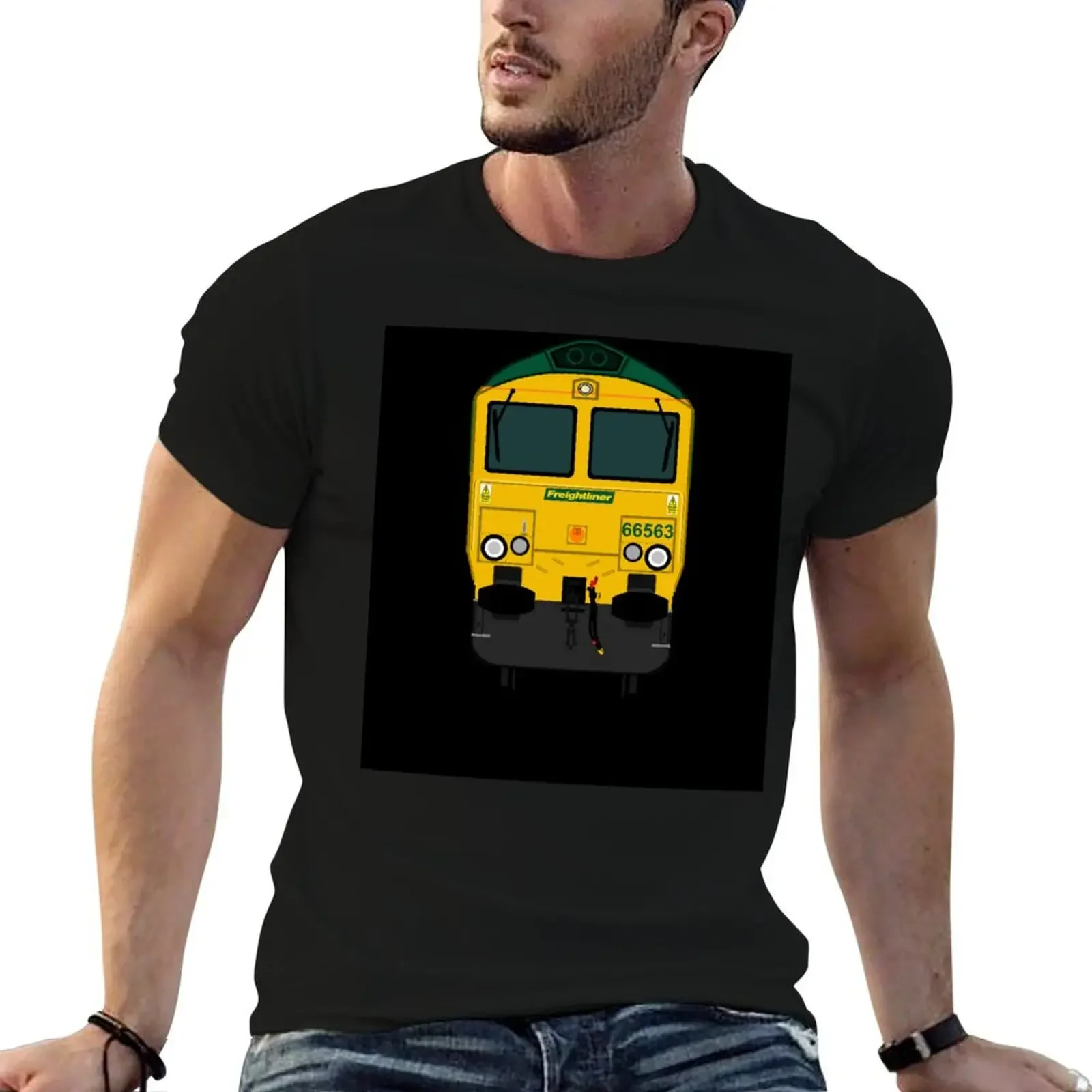 

FREIGHTLINER CLASS 66 LOCOMOTIVE T-Shirt cute tops sublime graphic t shirts plain black t shirts men