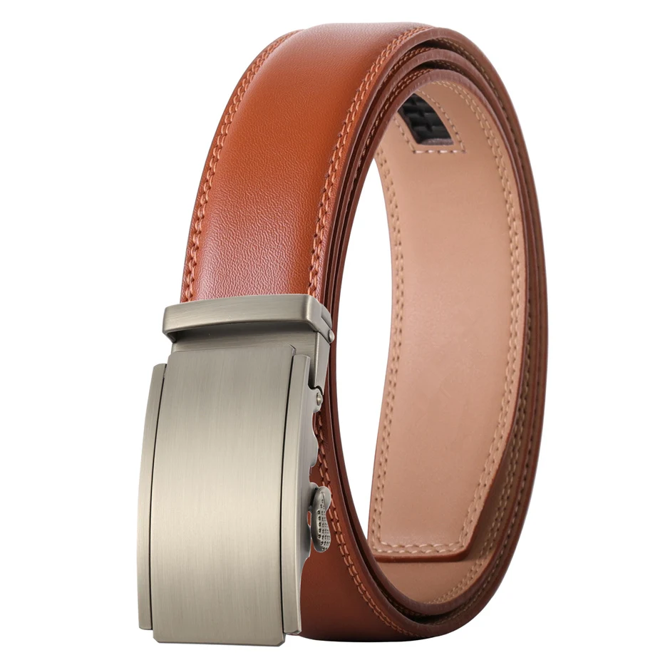 Ceinture de Luxe en Cuir de Vache group pour Homme, Accessoire de Haute Qualité, à Cliquet existent, Disponible en Gris, Bleu, Noir, Blanc et Marron, Nouvelle Collection, Structure B549