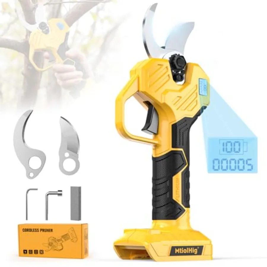 

Brushless Electric Pruning Shears Compatible with DeWALT 20V 26000RPM Cordless Garden Pruner 0.8-2 inch Max Cutting Diameter PV