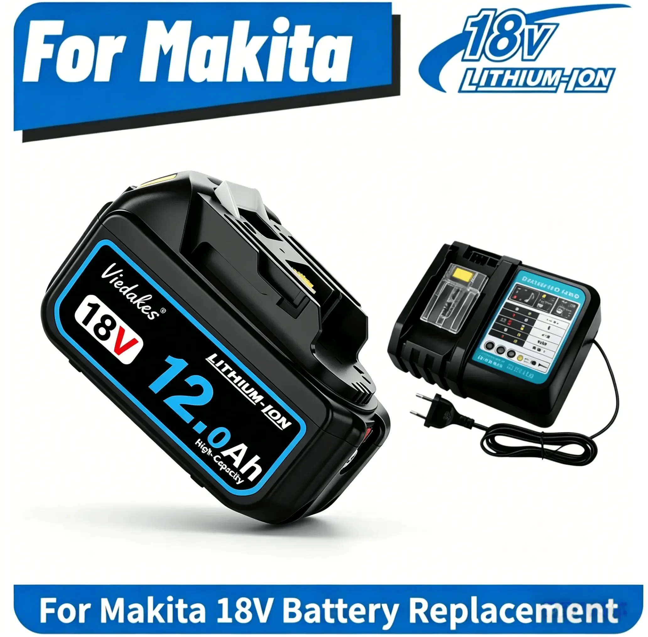 

For Makita 18V Battery 8000mAh 10.0Ah BL1845 BL1820B LXT DVC261 DVC262 For makita battery