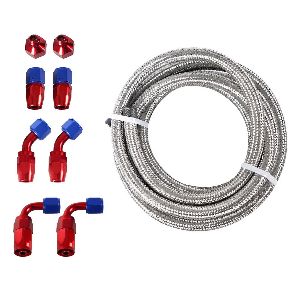 15갤런 검정색 알루미늄 연료 셀 가스 탱크+캡+레벨 센더+스틸 연료 라인 키트