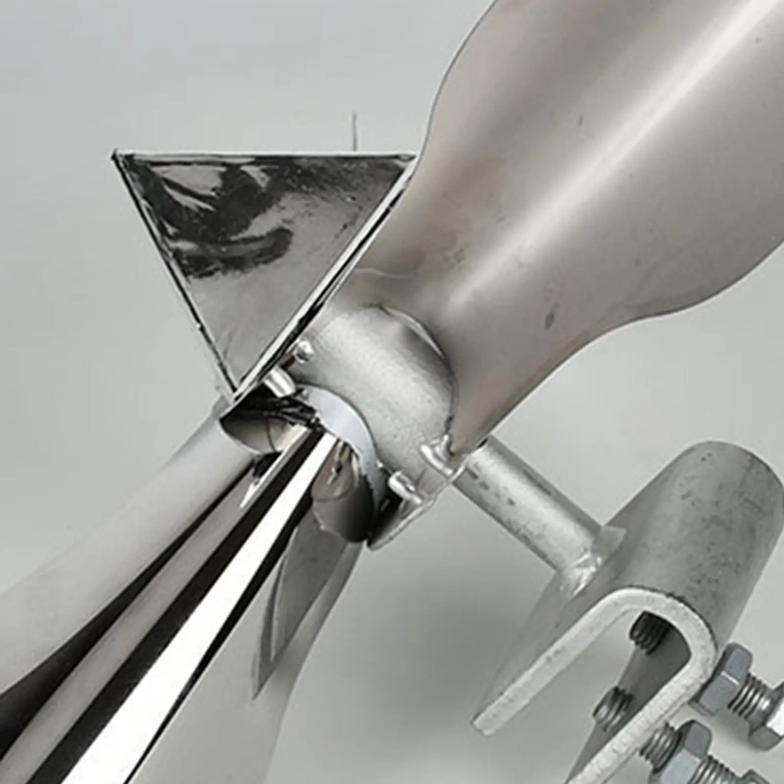 Weatherproof Stainless Steel Bird Repellent Ultrasonic Operated Wind Powered Crow Scarer for Gardens Ponds and Substations