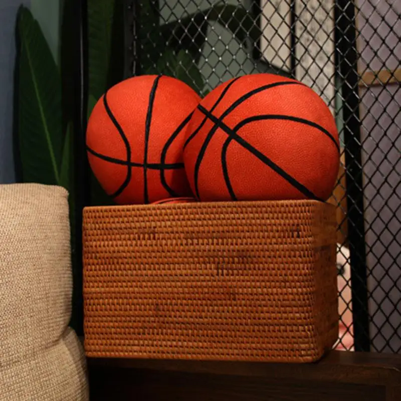 Plush Basketball Pillow Soft Stuffed Toy Plush Toy Creative Throw Pillow Cute Ball Plushies Flexible Toys For Sofa Bed Couch Car