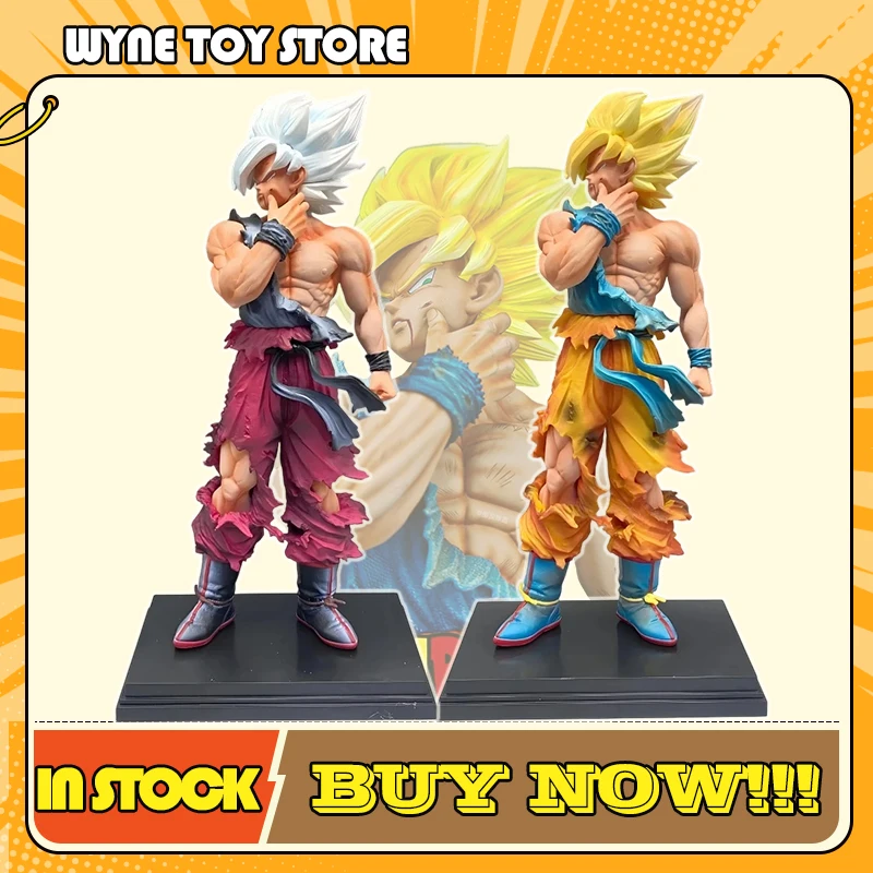 

In Stock Dragon Ball Anime Figurines Face-pinch Fighting Damage Goku Weekly edition Action Figure Collection Model Statue Toys