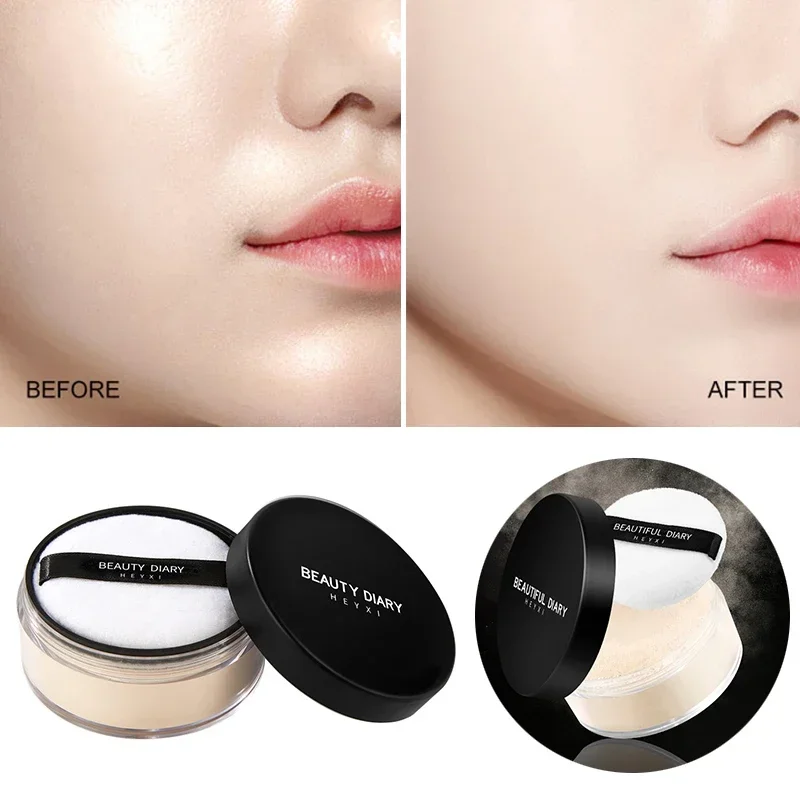 Professional Loose Powder Oil Control Anti-Sweat Waterproof Matte Base Makeup Long-lasting Translucent Mist Face Setting Powder