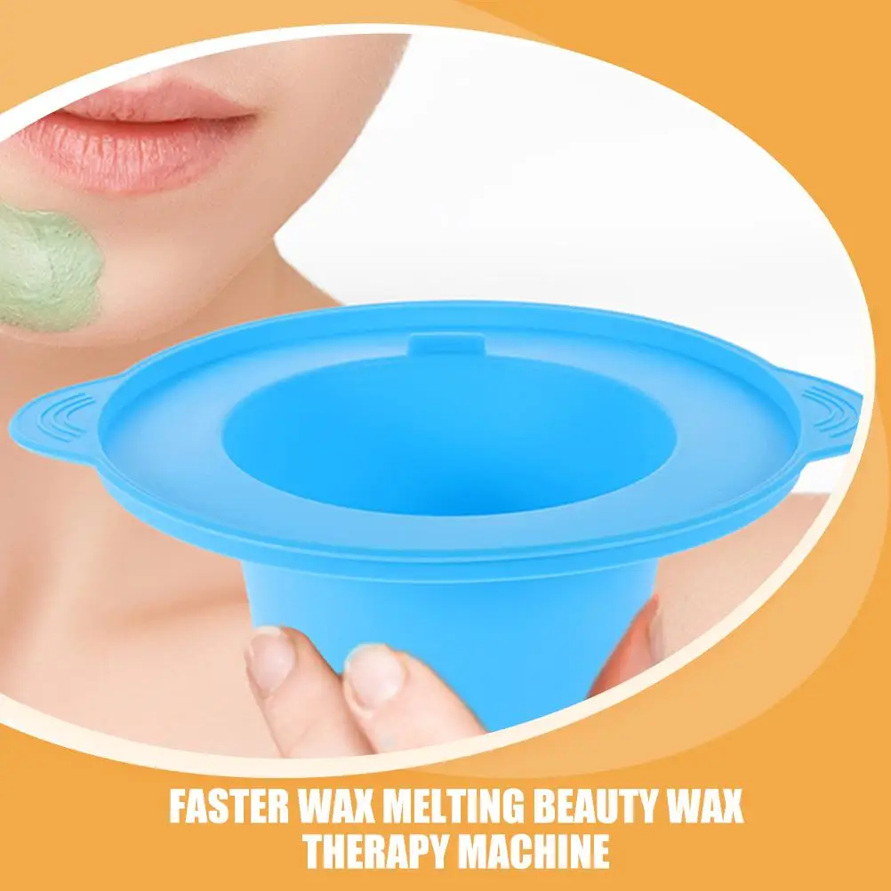 2 قطعة آلة تدفئة الشمع لإزالة الشعر 400 مللي وعاء داخلي من السيليكون للمنزل مجموعة الصبح للنساء المهنية