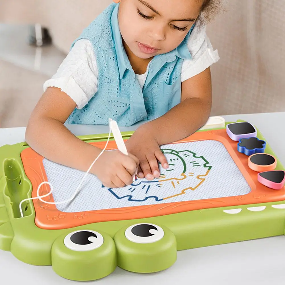 Kids Little Crocodile Colorful Magnetic Drawing Board Writing Board Kindergarten Baby Magnetic Writing Board Children's Toys